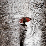 La foto di Alberto Polonara usata per la locandina della mostra "Serene giornate di pioggia"