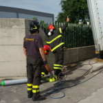 Vigili del fuoco al Brugnetto