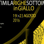 La locandina della rassegna del noir "Ventimilarighesottoimari in Giallo"