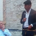 Massimo Cirri e Maurizio Mangialardi al Festival "Ventimilarighesottoimari in Giallo" di Senigallia