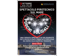 “Fuochi solidali”, mercoledì 7 lo spettacolo pirotecnico
