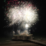 I fuochi d'artificio 2016 dalla Rotonda di Senigallia. Foto tratta da Facebook