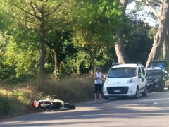 incidente auto-scooter in viale dei Pini