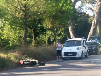 incidente auto-scooter in viale dei Pini
