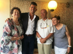 Il sindaco Mangialardi con la famiglia Jancke da Lorrach