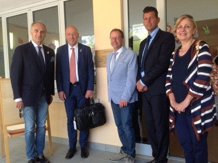 La visita del governatore Rotary alla San Gaudenzio di Senigallia