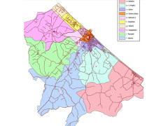 La mappa dei centri civici di Senigallia