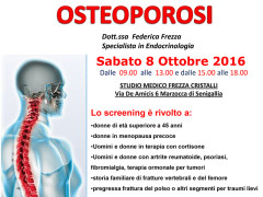 Screening prevenzione osteoporosi presso studio medico Frezza Cristalli di Marzocca di Senigallia