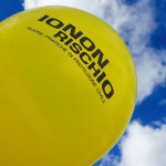 Un palloncino della campagna di comunicazione nazionale sui rischi naturali "Io non rischio" promossa dalla Protezione Civile
