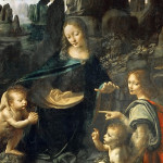 La “Vergine delle rocce”, capolavoro assoluto di Leonardo Da Vinci conservato al Louvre di Parigi