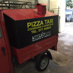 Il Pizza Taxi della pizzeria alla pala Aculmò di Senigallia