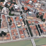 Le strade del rione Porto di Senigallia "fotografate" nella mappa di Google