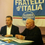 Carlo Ciccioli e Marcello Liverani, esponenti regionale e locale di Fratelli d'Italia-Alleanza Nazionale