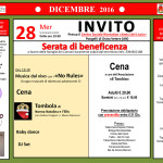 L'invito per l'iniziativa di solidarietà a favore dei terremotati a Pongelli di Ostra Vetere