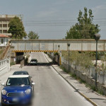 Il ponte ferroviario sopra via Dalmazia, meglio noto a Senigallia come "Ponterosso"