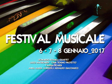 La locandina del Festival musicale al Teatro Nuovo Melograno di Senigallia