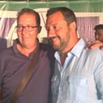 Davide Da Ros con Matteo Salvini