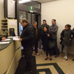 La consegna delle firme raccolte con la petizione relativa a ponte II Giugno