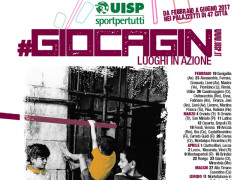 La locandina del Giocagin, l'evento promosso dalla Uisp in tutta Italia