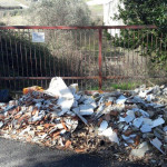 I rifiuti rivenuti nella zona dell'Alderana, a Senigallia