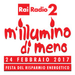 La locandina dell'iniziativa per il risparmio energetico "M'illlumino di meno" promossa da Radio 2 Caterpillar