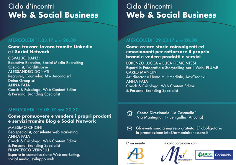 Web & Social Business - ciclo di incontri a Senigallia