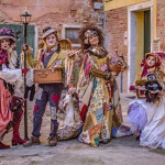 Il gruppo di Senigallia al concorso della Maschera più Bella al Carnevale di Venezia 2017 con il tema "Miseria e nobiltà"
