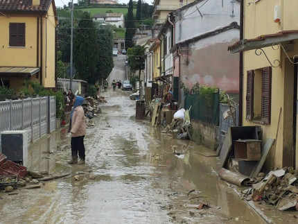 I danni causati dall'alluvione di Senigallia del 3 maggio 2014