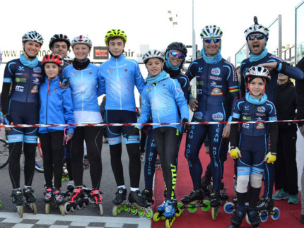 I ragazzi del Team Roller Senigallia al Misano World Circuit