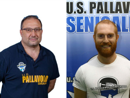 Roberto paradisi ed Emanuele Ansemi, coach U.S. Pallavolo Senigallia