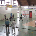 Un momento del match tra Corinaldo C5 e Torresavio Futsal Cesena