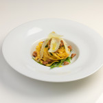 Tagliatelle con agnello, cicoria di campo e pecorino di fossa - ricetta di Claudia Falleroni, Osteria i Spiazzi