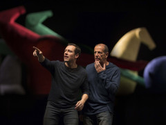 "Giocando con Orlando" messa in scena da Stefano Accorsi e Marco Baliani: foto di Alessandro Moggi