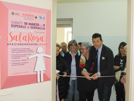 Inaugurata la Sala Rosa all'ospedale di Senigallia