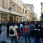 La manifestazione antifascista contro gli attivisti di Casa Pound