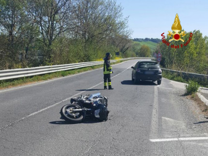 L'incidente stradale avvenuto in località Cannella di Senigallia