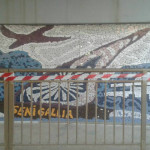un mosaico sotto il ponte Rosso