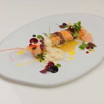 Lo scampo rincorre la lepre e sorbetto di senape - ricetta di Errico Recanati