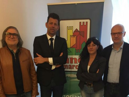 Renzo Perticaroli, Maurizio Mangialardi, Daniela Barbaresi e Marco Ferracuti