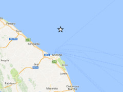 sisma di lieve entità davanti alla costa marchigiana