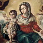 La tela dei fiacchini del pittore di Ostra Vetere Luigi Conti, conservata presso la chiesa della Croce di Senigallia (particolare)