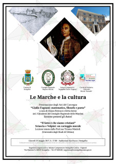 Le Marche e la cultura - convegno a San Rocco - locandina