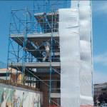 Lavori allo stadio Bianchelli