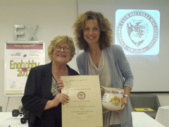 Il premio per la 35° edizione del Concorso Nazionale dell'Enohobby è stato ritirato da Laura Fagioli, dell'azienda Vigna degli Estensi
