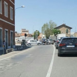 L'incidente avvenuto tra via Perilli e viale Bonopera a Senigallia