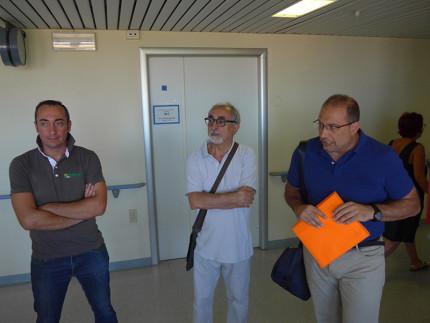 Il blitz di Canestrari, Rebecchini e Paradisi nell'ospedale di Senigallia