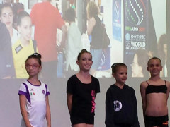 Chiara Ceccolini sul podio nazionale ai campionati di ginnastica svoltisi a Rimini