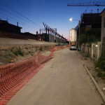 Cantiere per realizzazione barriere antirumore in via Perugia a Senigallia