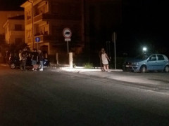 schianto nell’incrocio tra viale dei Pini e via delle Genziane