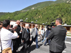 Visita del presidente Mattarella nelle zone colpite dal terremoto dell'agosto 2016